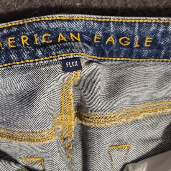 American Eagle Outfitters Slim fit Flex Destroyed-style Stretch Jeans 31 x 30 - Picture 6 of 8